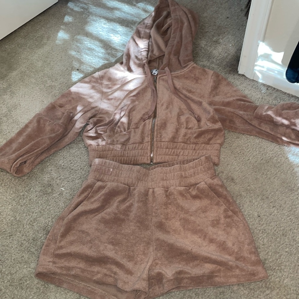Two piece terry short set